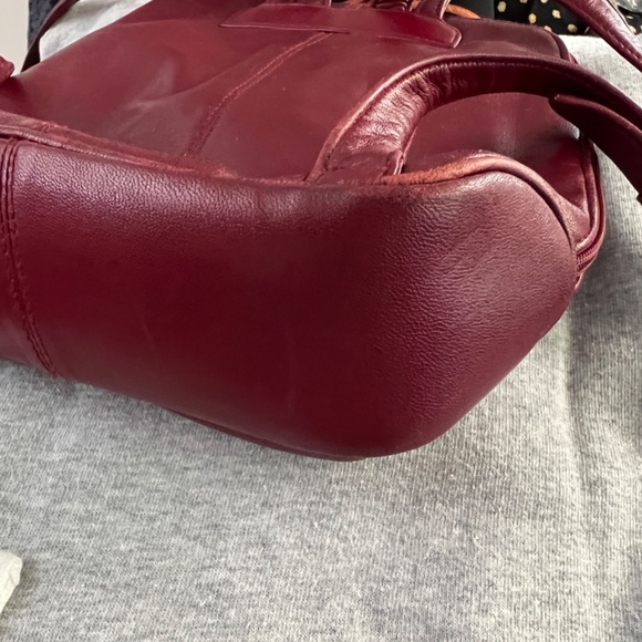 Pelle Studio Wilson\'s Leather Deep Red Backpack Adj. Straps Roomy Interior main image 14